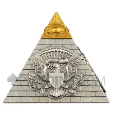 Eye of Providence Pyramid 5$ Barbados 5oz 2023