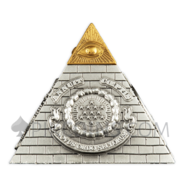 Eye of Providence Pyramid 5$ Barbados 5oz 2023