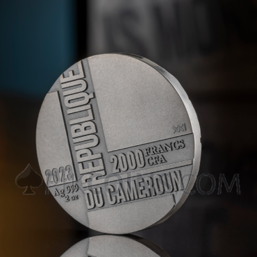 Time is Money - Imprint of words Series 2000 Francs CFA 2oz Republic of Cameroon 2023