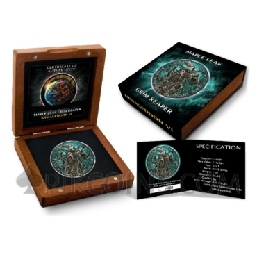 Maple Leaf - Grim Reaper - Armageddon VI 5 CAD 1oz Canada 2023