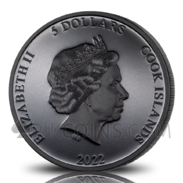 Iron Maiden - The Fear of the Dark 5$ 1oz Cook Islands 2022
