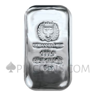 Silver Cast Bar Set 20 x 1oz - Germania Mint