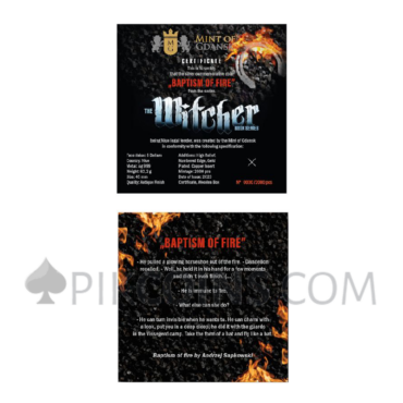 The Witcher - Baptism of Fire 5$ 2oz Niue 2023