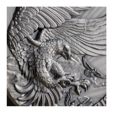 Eagle and Raven - Life Quotes 10 Cedis 2oz Republic of Ghana 2023
