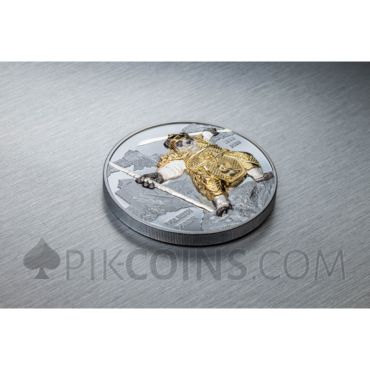 Paladin Panda - 40th Anniversary of Panda Coins 20$ 3oz Palau 2022