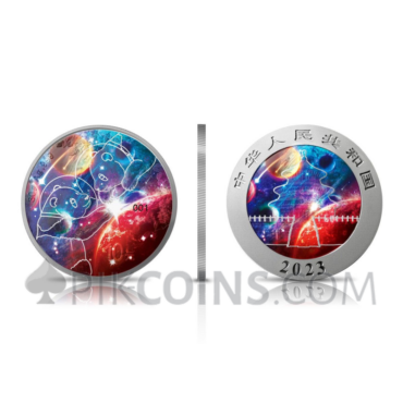 Panda 10 Yuan 2023 - Glowing Galaxy (Glow in the dark)