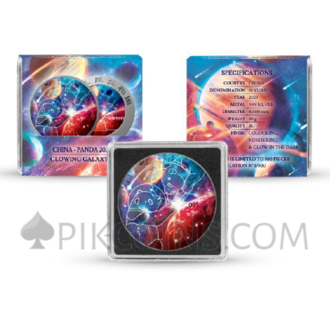 Panda 10 Yuan 2023 - Glowing Galaxy (Glow in the dark)