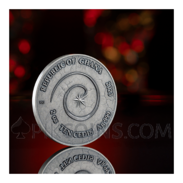 Phoenix - Chronicles of Fire 10 Cedis 2oz Republic of Ghana 2023