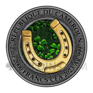 Ride your luck - Lucky Coin 2000 Francs CFA 2oz Republic of Cameroon 2023