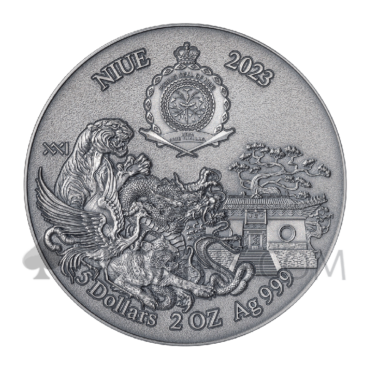 Shaolin Kung Fu Leopard - Martial Arts Styles 5$ 2oz Niue 2023