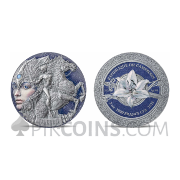 Valkyrie - Femina Bellator 2000 Francs CFA 2oz Republic of Cameroon 2023