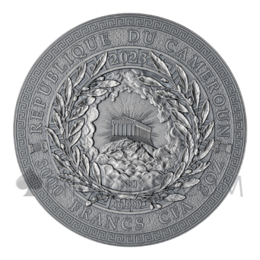 Artemis - The Great Greek Mythology 3000 Francs CFA 3oz Republic of Cameroon 2023