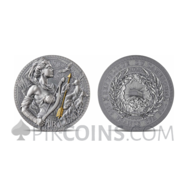 Artemis - The Great Greek Mythology 3000 Francs CFA 3oz Republic of Cameroon 2023