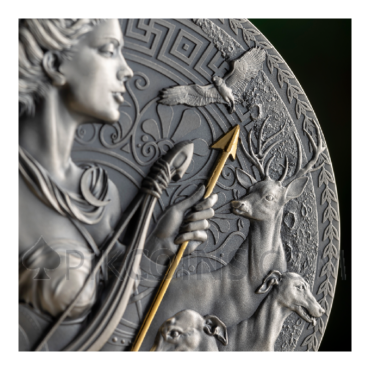 Artemis - The Great Greek Mythology 3000 Francs CFA 3oz Republic of Cameroon 2023