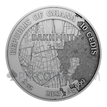 Fortress Bakhmut 10 Cedis 2oz Republic of Ghana 2023