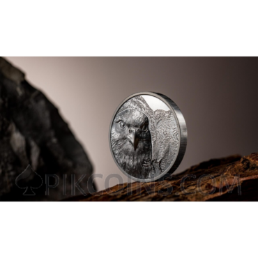 Mongolian Falcon - Wild Mongolia 1000 Togrog Mongolia 2oz 2023