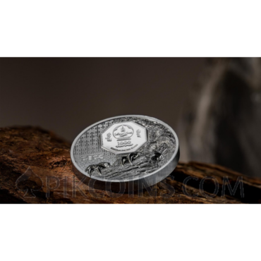 Mongolian Falcon - Wild Mongolia 1000 Togrog Mongolia 2oz 2023