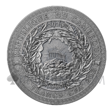 Perseus and Andromeda - The Great Greek Mythology 2000 Francs CFA 2oz Republic of Cameroon 2023