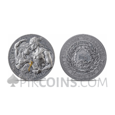 Perseus and Andromeda - The Great Greek Mythology 2000 Francs CFA 2oz Republic of Cameroon 2023