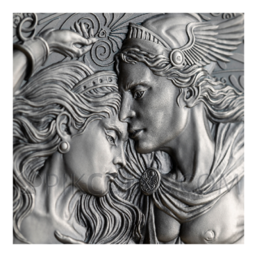 Perseus and Andromeda - The Great Greek Mythology 2000 Francs CFA 2oz Republic of Cameroon 2023