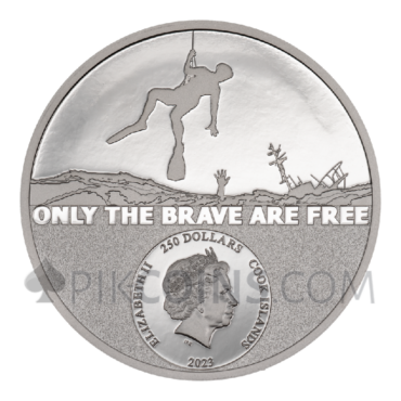 Coast Guard - Real Heroes 250$ 1oz Platinum Cook Islands 2023