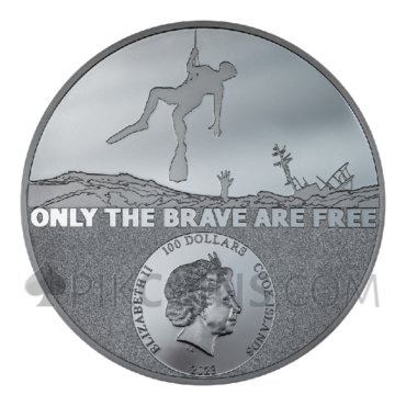 Coast Guard - Real Heroes 100$ 1kg Cook Islands 2023