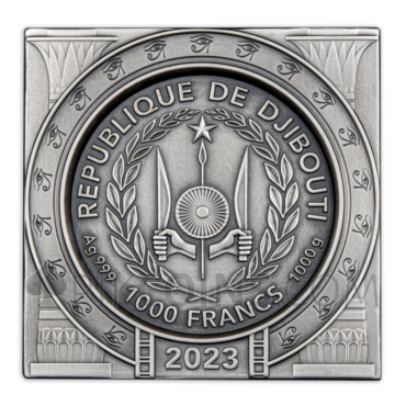 Ancient Pyramid 1000 Francs Djibouti 1kg 2023