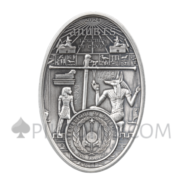 Anubis - Lord of the Sacred Land 200 Francs 3oz Djibouti 2024