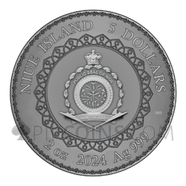 Dragon Mandala 5$ Niue 2oz 2024