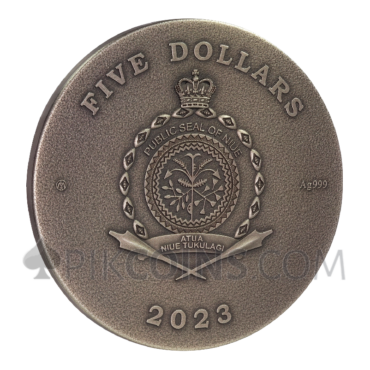 Golden Owl - Missing Treasures 5$ 2oz Niue 2023