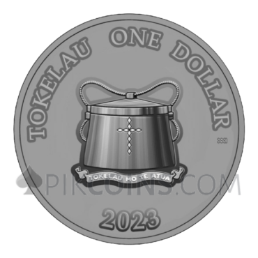 Koi Fish - Meteorite Coin 1$ 1oz Tokelau 2023