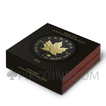 Maple Leaf - Black Platinum & Gold 5 CAD 1oz Canada 2023