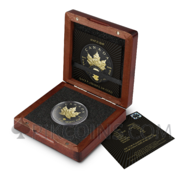 Maple Leaf - Black Platinum & Gold 5 CAD 1oz Canada 2023