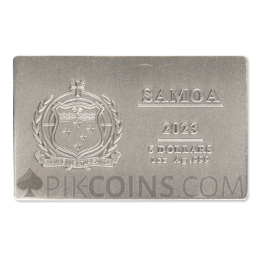 Monopoly Game Board 4x5$ Samoa 4x1oz 2023
