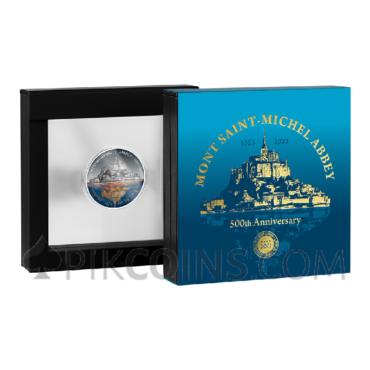 Mont Saint-Michel Abbey - 500th Anniversary 5$ 2oz Niue 2023