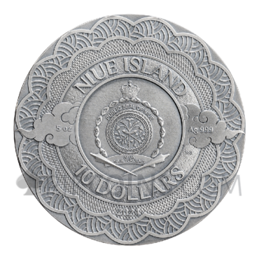 The Power of Green Dragon 10$ 5oz Niue Island 2023