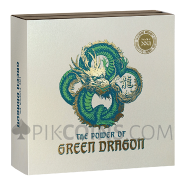 The Power of Green Dragon 10$ 5oz Niue Island 2023