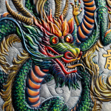 The Power of Green Dragon 10$ 5oz Niue Island 2023