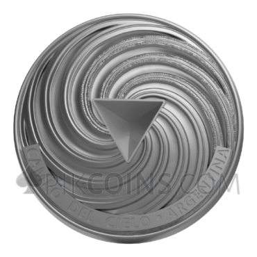 Space Cube - Campo del Cielo - Cube Coin 5 Cedis 2oz Republique of Ghana 2023