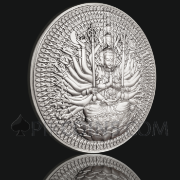 Thousand-armed Thousand-eyed Guan Yin Bodhisattva 10000 Francs CFA 1,3kg Republique du Tchad 2024