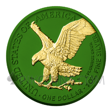 American Eagle - Space Metals Green 1 USD 1oz 2023