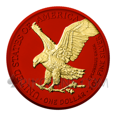 American Eagle - Space Metals Red 1 USD 1oz 2023