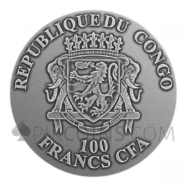 Che Guevara - Bernit / Steel Handmade Insert v.1 100 Francs CFA 1oz Congo 2023