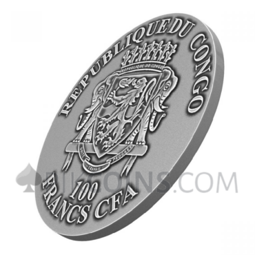 Che Guevara - Bernit / Steel Handmade Insert v.1 100 Francs CFA 1oz Congo 2023