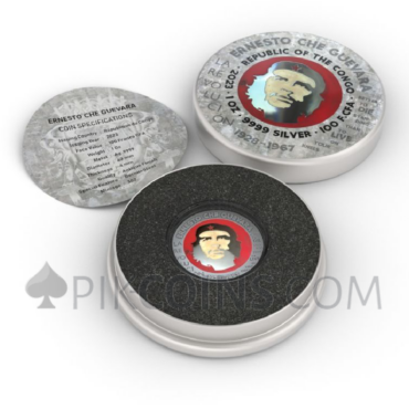 Che Guevara - Bernit / Steel Handmade Insert v.3 100 Francs CFA 1oz Congo 2023