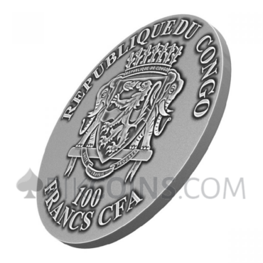 Che Guevara - Micro Mosaic Handmade Insert 100 Francs CFA 1oz Congo 2023