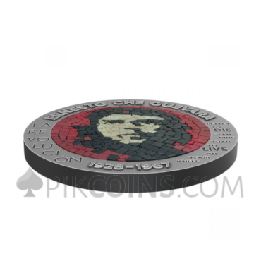 Che Guevara - Micro Mosaic Handmade Insert 100 Francs CFA 1oz Congo 2023
