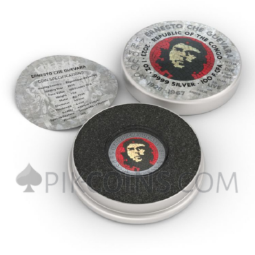 Che Guevara - Micro Mosaic Handmade Insert 100 Francs CFA 1oz Congo 2023