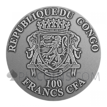 Che Guevara - Polybern / Steel Handmade Insert 100 Francs CFA 1oz Congo 2023