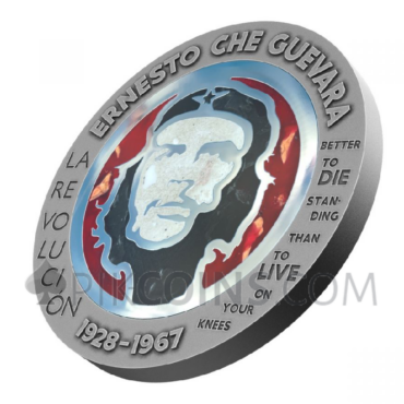 Che Guevara - Polybern / Steel Handmade Insert 100 Francs CFA 1oz Congo 2023